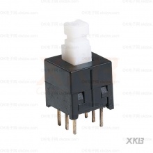  XKB(星坤) 直插按键开关 按键开关   六脚 内扣 有声无锁 封装:DIP PN:XKB8585-W-150